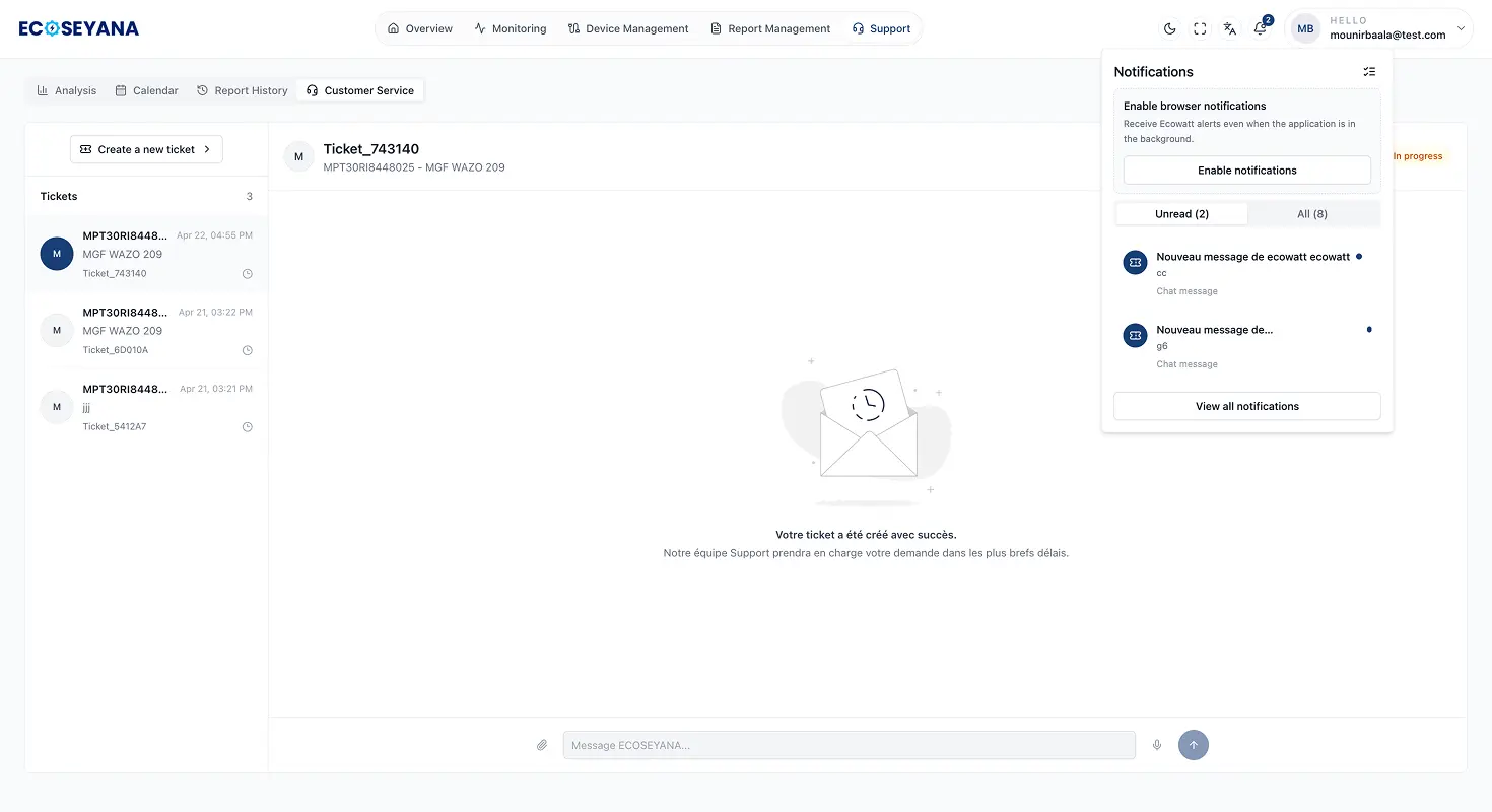 A unified inbox for support